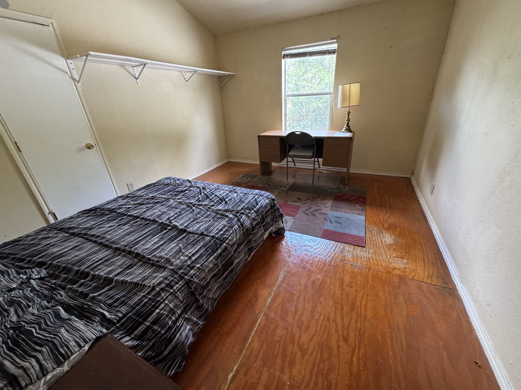 Room — bed and window